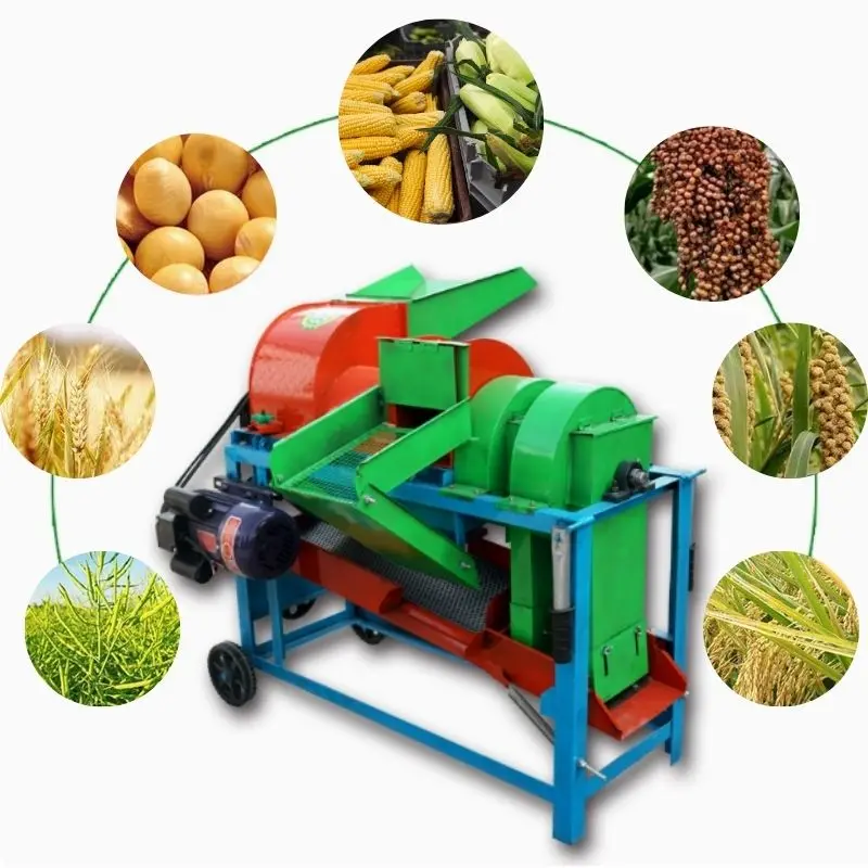 Multi-Crop Thresher Corn Sheller Machine Electric Multifunctional Thresher For Home Use