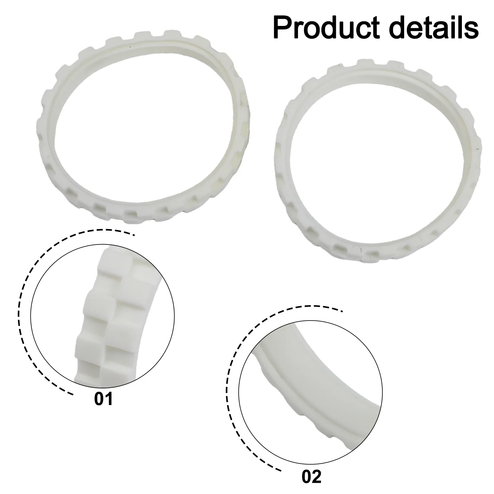 2 Pcs Robot Vacuum Cleaner Tire Skin For Xiaomi for 1s for 2s for t4 1C For 500 600 700 800 Etc Wear Slip Part Replacement