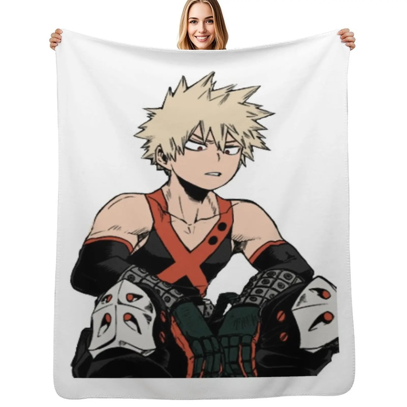 

Katsuki Bakugo Throw Blanket Foldable Soft Warm Blanket for Outdoor Use