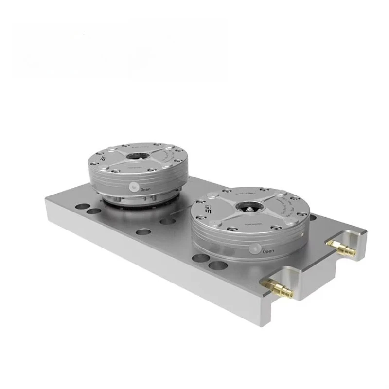 Two-Station High-Precision Modular Platform Zero Positioning Base Board Hardened Stainless Steel Lathe Machine Accessory