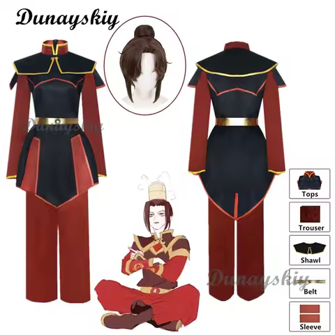 Azula Cosplay Anime Avatar Cosplay The Last Airbender Sets Cosplay Costume Halloween Cosplay Clothings Wig Suit