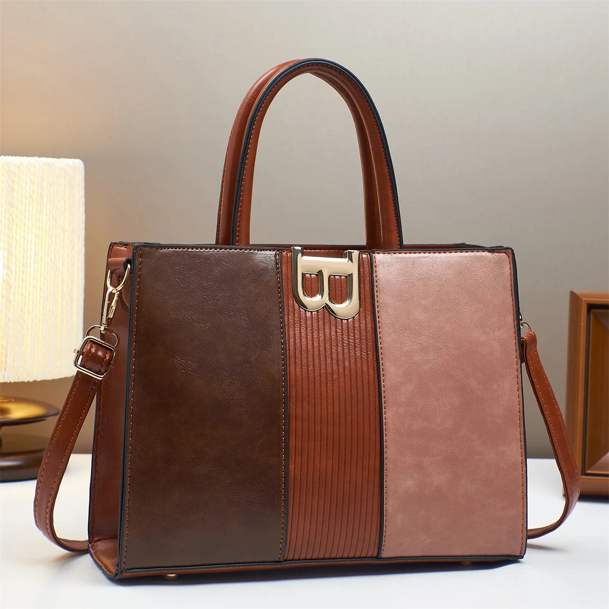 

Women's Large Capacity Crossbody Bag 2025 New Style Three-Piece Simple Outgoing Mom Bag Travel Shoulder Bag Handbag