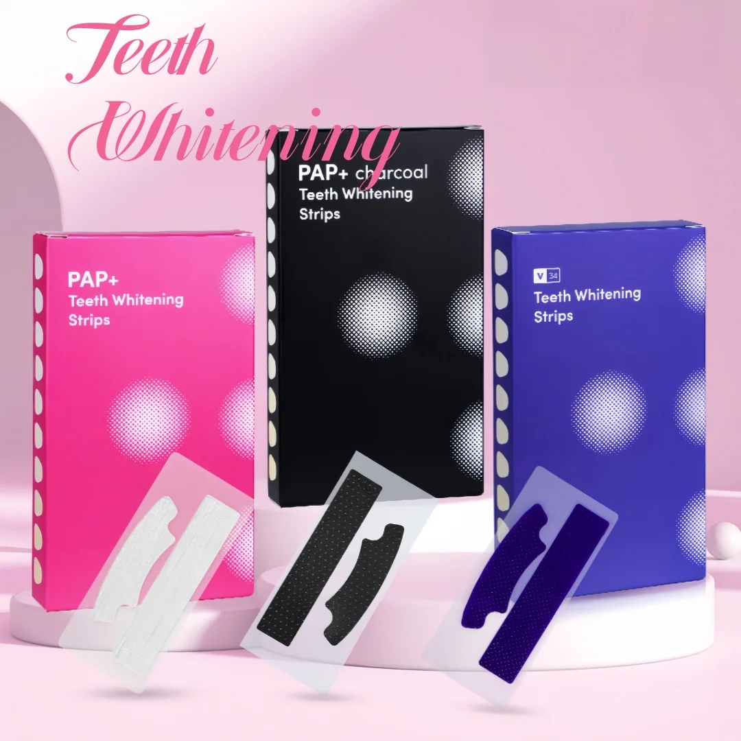 14strips Teeth Whitening Strip for Teeth 7Day Treatment Non-Slip Dry Strip for Teeth Whitening Gentle PAP Enzymes Safe To Teeth