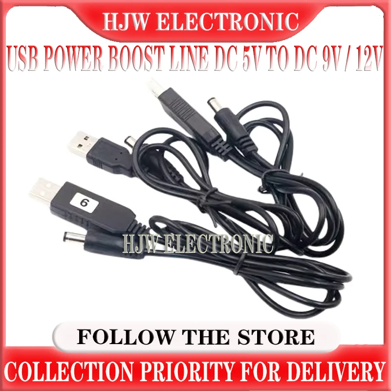 

USB power boost line DC 5V to DC 9V / 12V Step UP Module USB Converter Adapter Cable 2.1x5.5mm Plug 4.8