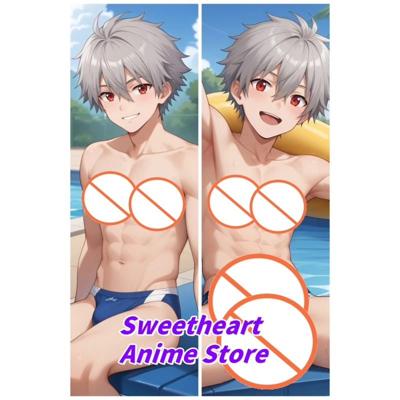 

Dakimakura Anime Pillow Case Nagisa Kaworu Double-sided Print Of Life-size Body Pillowcase Gifts