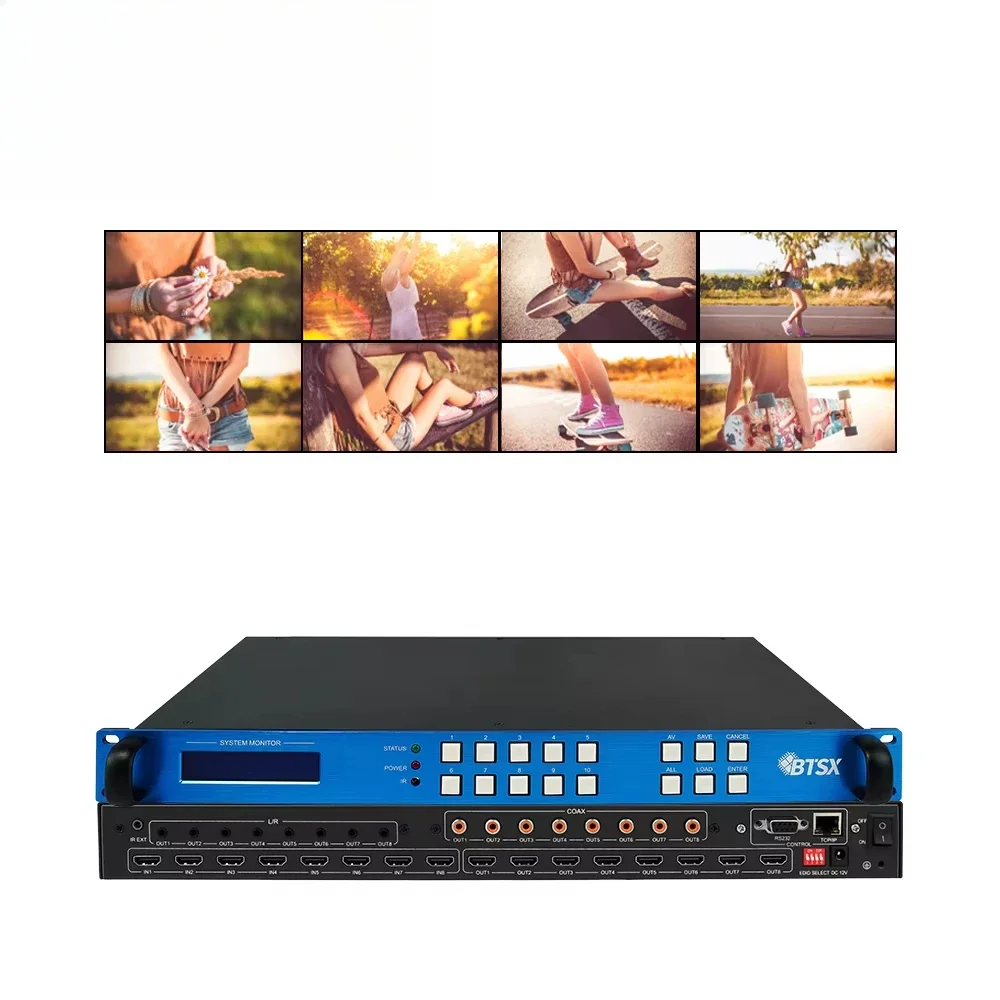 Bitvisus 4K Matrix Switcher 8x8 Matrix Switcher