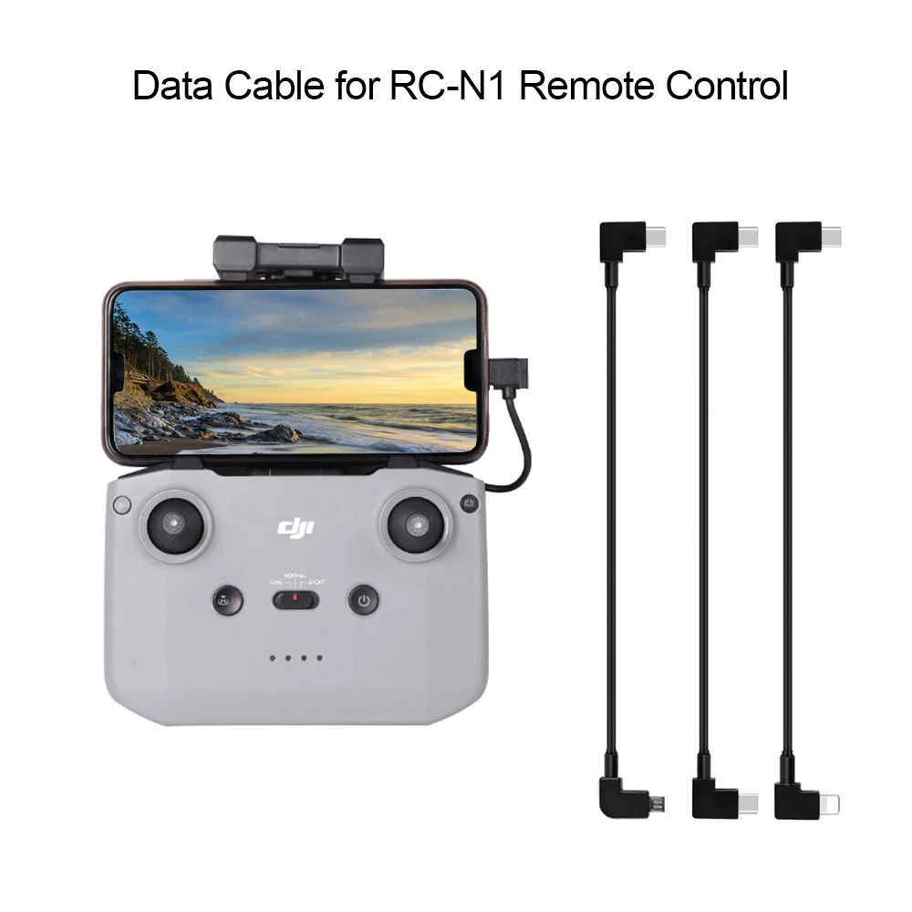 Data Cable RC-N1 Remote Control to Phone Tablet Connector Micro USB TypeC IOS Extend for DJI Mini 2/Mini 3Pro/Air 2/2s Accessory