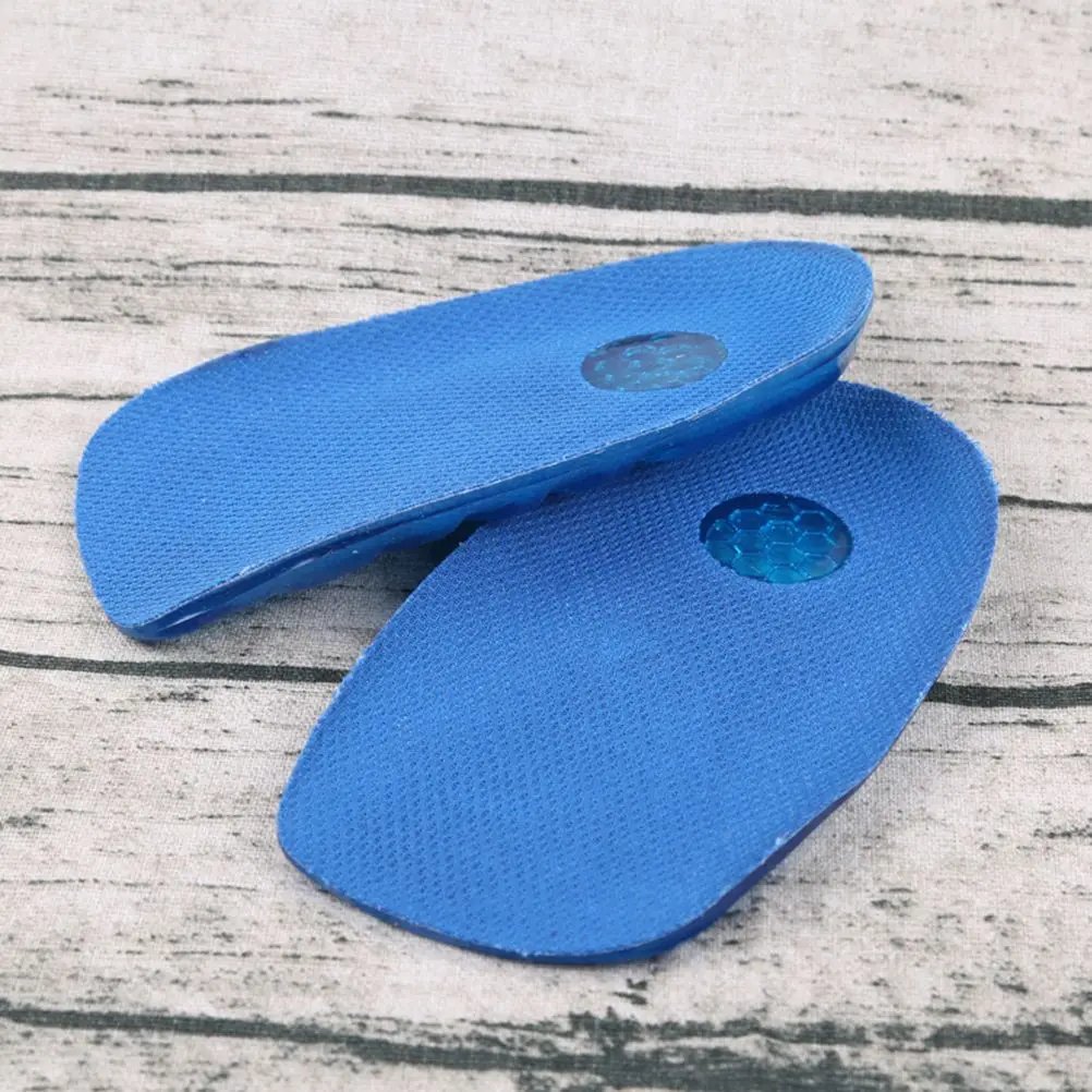 Gel Heel Insoles Foot Care Tools Washable Reusable Gel Shoes Insert Half Insoles Heel Cups Foot Care Insoles High Heel Inserts