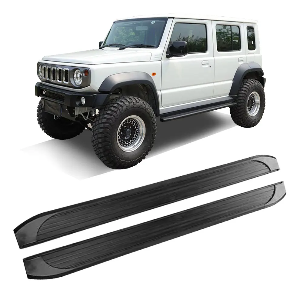 

2Pcs For 2019-2023 2024 Jimny JB74 4 Door Side Step Running Board Pedal Nerf Bar