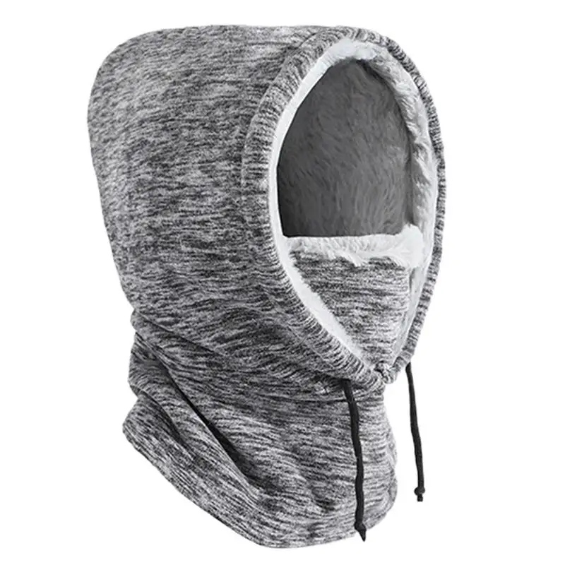 

Лыжный шарф, шапка, регулируемый шарф с капюшоном на шнурке, шарф унисекс, шапка, снаряжение для холодной погоды для активного отдыха, спорта