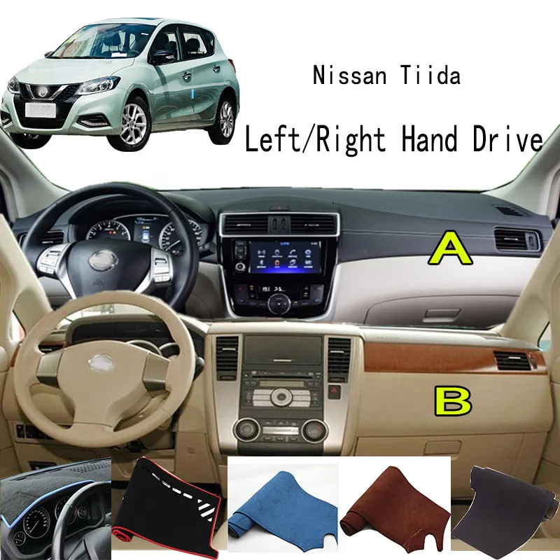 

For Nissan Tiida C11 C12 C13 Accessories Dashboard Cover Instrument Panel Dash Mat Dashmat Protective Pad