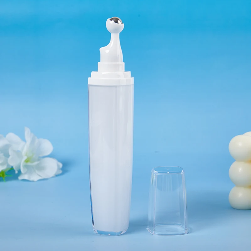 

20ml Acrylic Eye Cream Roller Bottle Empty Refillable Roll-on Serum Lotion Essential Oil Applicator Cosmetics Storage Container