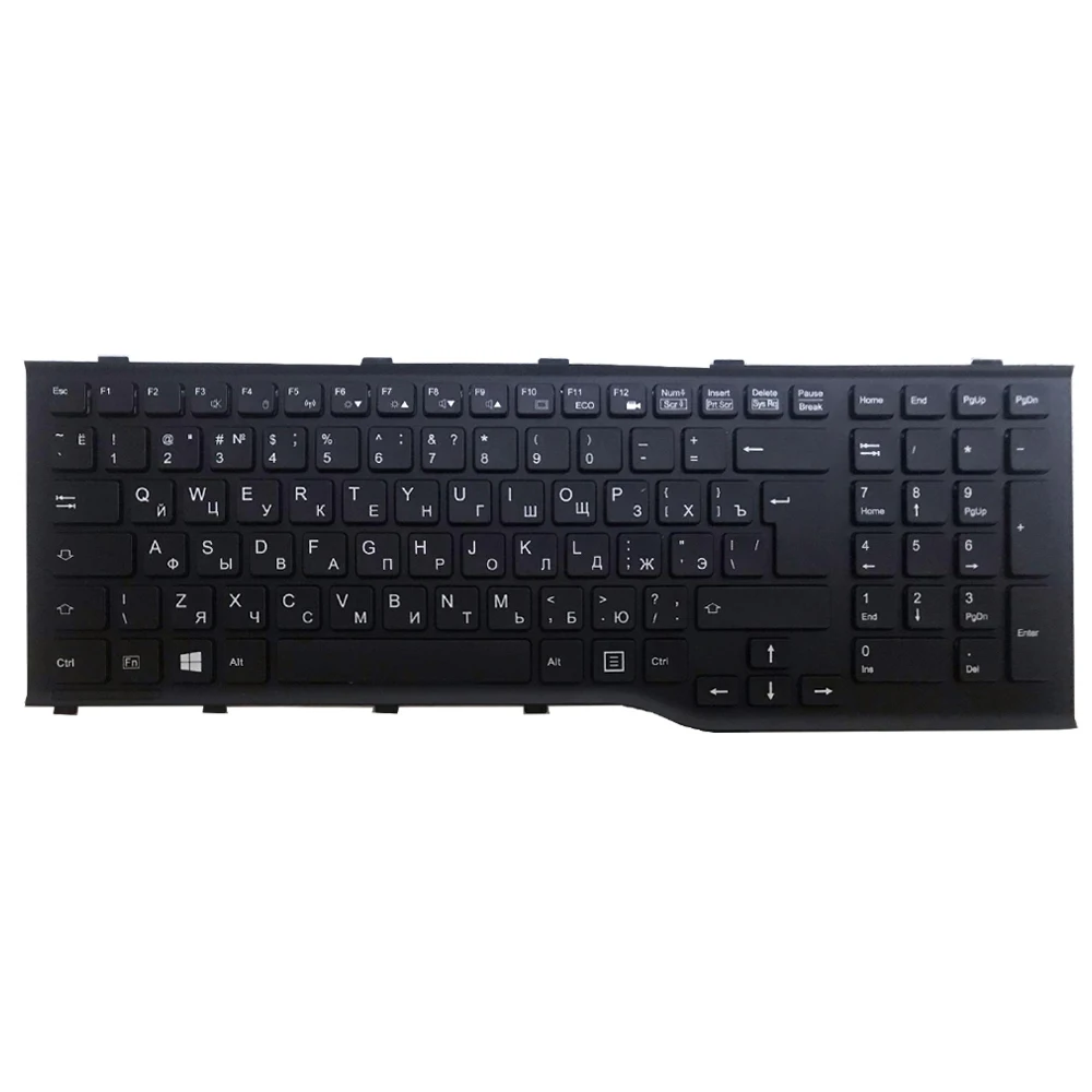 Imagem -02 - Teclado Russo para Fujitsu Lifebook Ah532 A532 N532 Nh532 Mp11l63su-d85 Cp56915101 ru Preto Novo