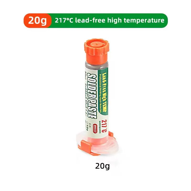 معجون لحام القصدير صديق للبيئة ارتفاع درجة الحرارة تدفق Sn99Ag0.3Cu0.7 للهاتف المحمول IC CPU BGA SMD إصلاح الهاتف