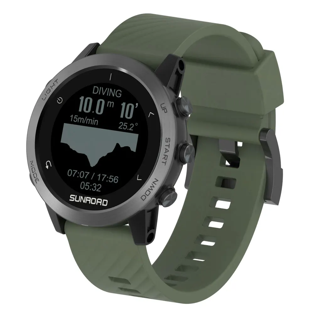 SUNROAD T5 Sport Color GPS+GLONASS+COMPASS+Altimeter Outdoor Watch 3ATM Waterproof Riding Mountaineering For Andriod IOS