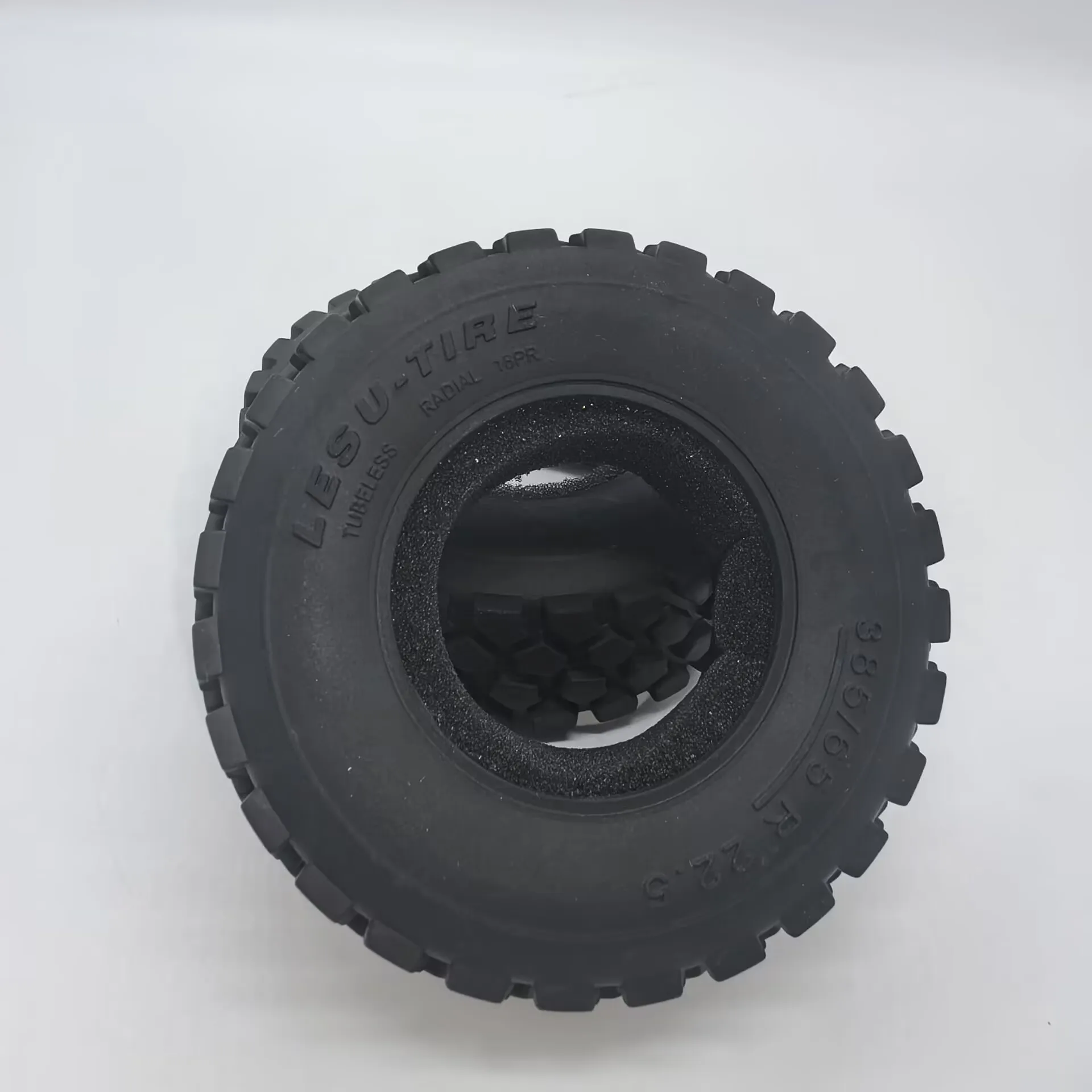 Lesu für 1/14 Truck Tamiya Trailhead Gravel Reifenhaut Schlamm-Kipper 85mm Durchmesser Reifenmodell RC-Zubehör – Detail 5