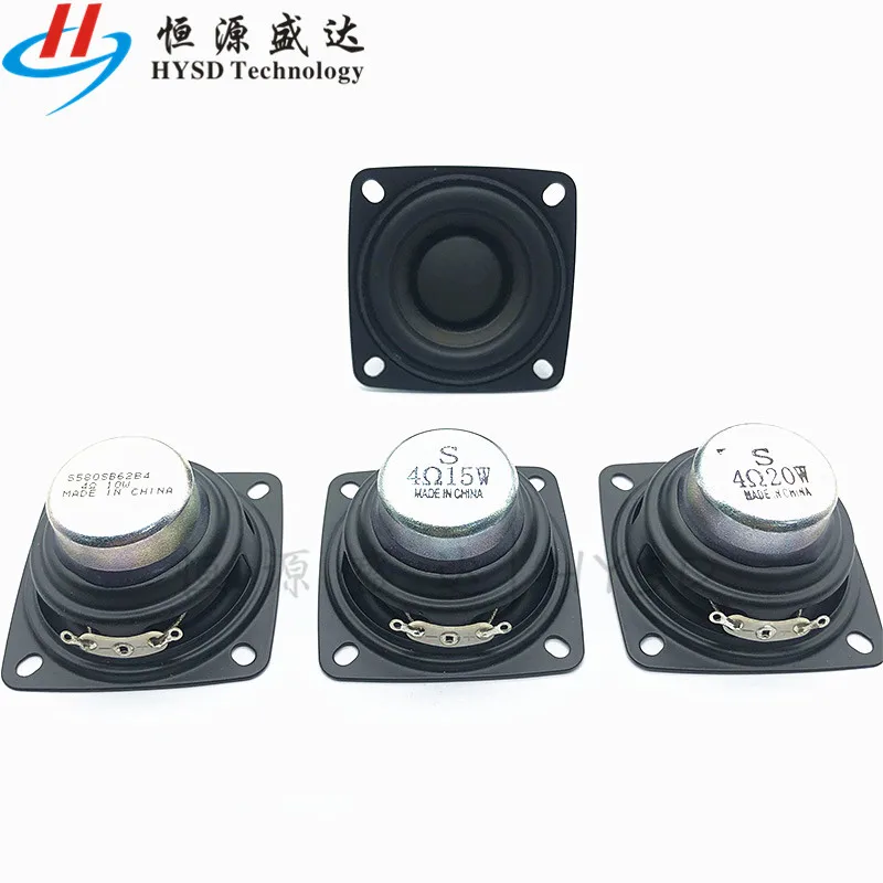 

2Pcs 2 Inch 52MM Full Range Audio Speaker 4Ohm 8 Ohm 10W 15W 20W Sound Amplifier Home Speaker DIY Bluetooth Speakers