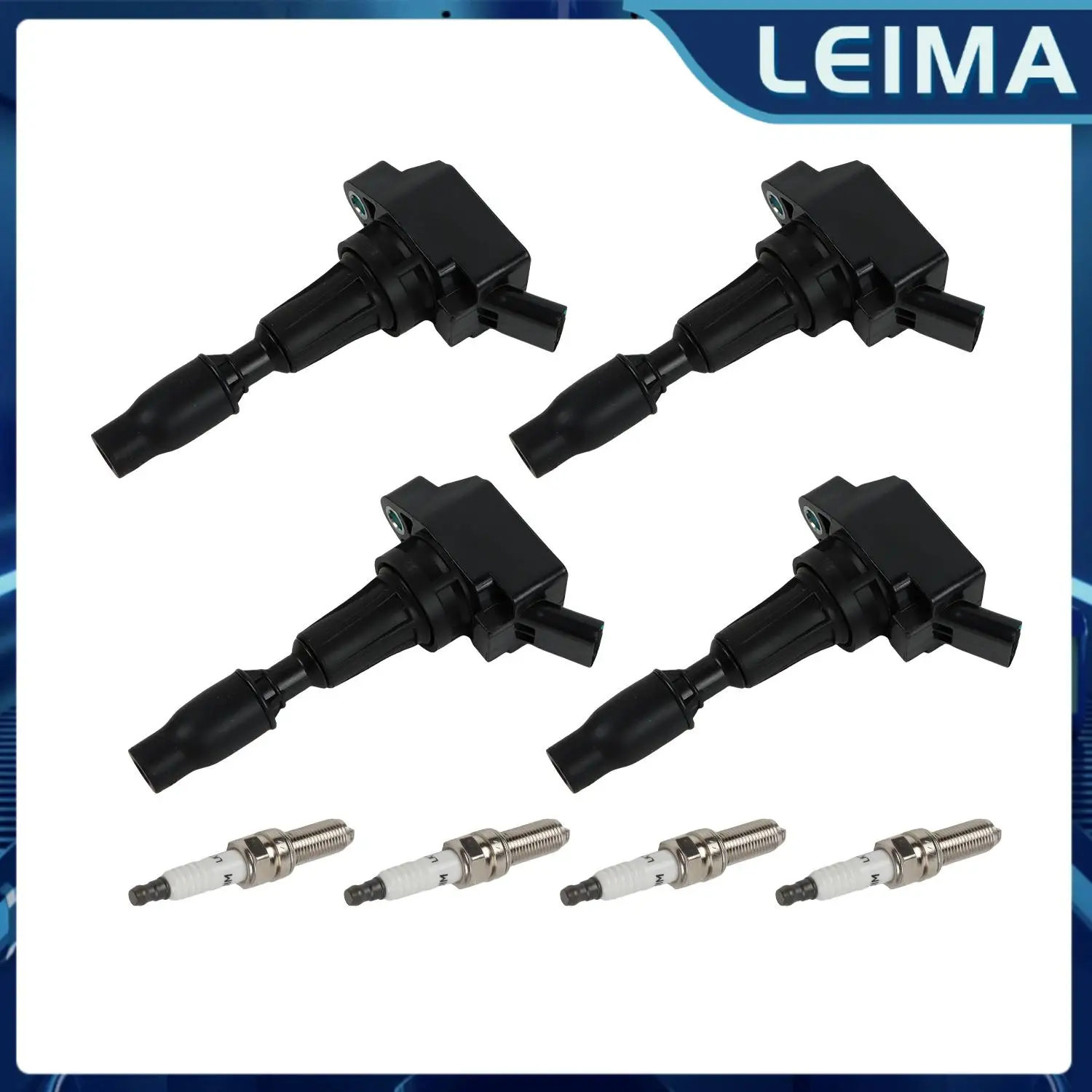 

4pcs Ignition Coils + 4pcs Iridium Spark Plugs UF764 For 2015-2017 Hyundai Sonata 2016 Kia Optima Ignition System Brand New