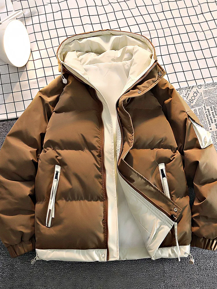 2024 Autumn/Winter thickening ParkaCoat men New style Fashion Casual Loose style Comfortable down jacket Thick Warm coat for man