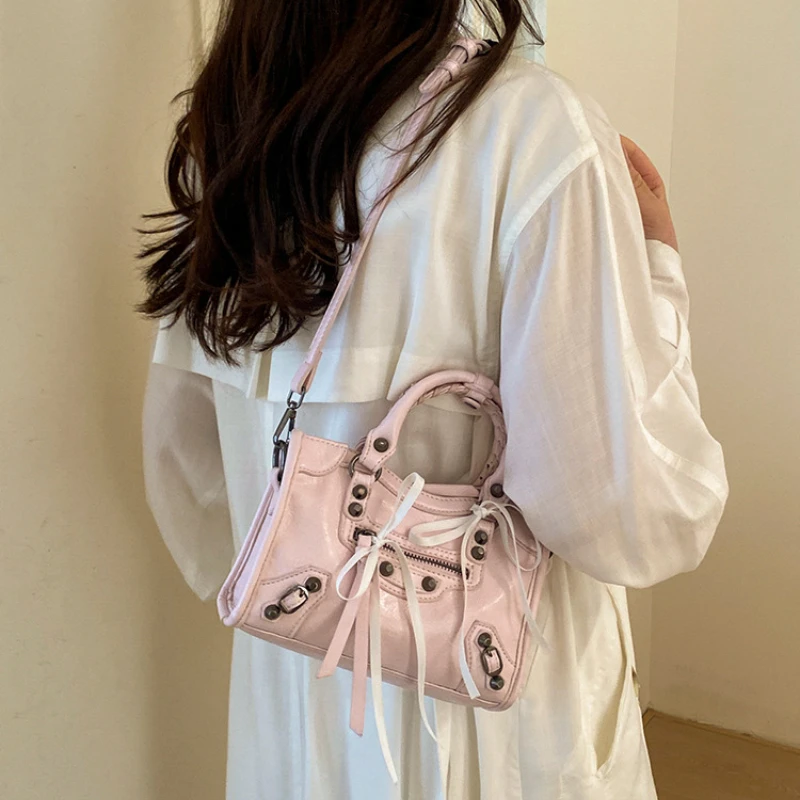 Motorcycle Lady Travel Bag Luxury Brand Hobos Bags Cross-body Handbags High Capacity Handbags for Women New Brand Shoulder Bags