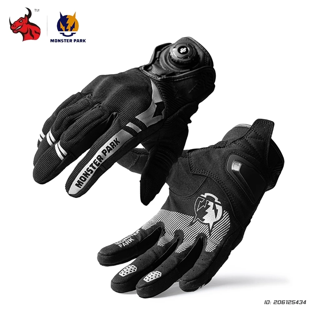 

New Motorcycle Riding Gloves Touch-screen Rotating Buttons Tightness Motocross Racing Protective Summer Breathable Moto Gloves
