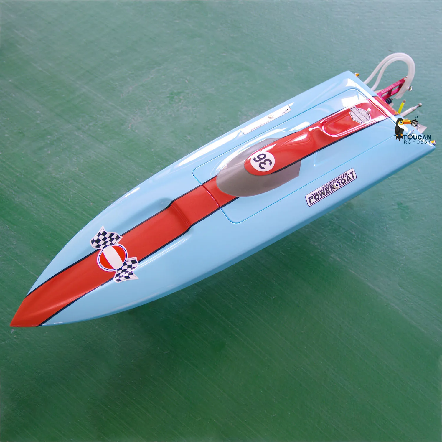 E36 75 km/u hoge snelheid RC raceboot glasvezel afstandsbediening elektrisch scheepsmodel met ESC-motor voor volwassenen