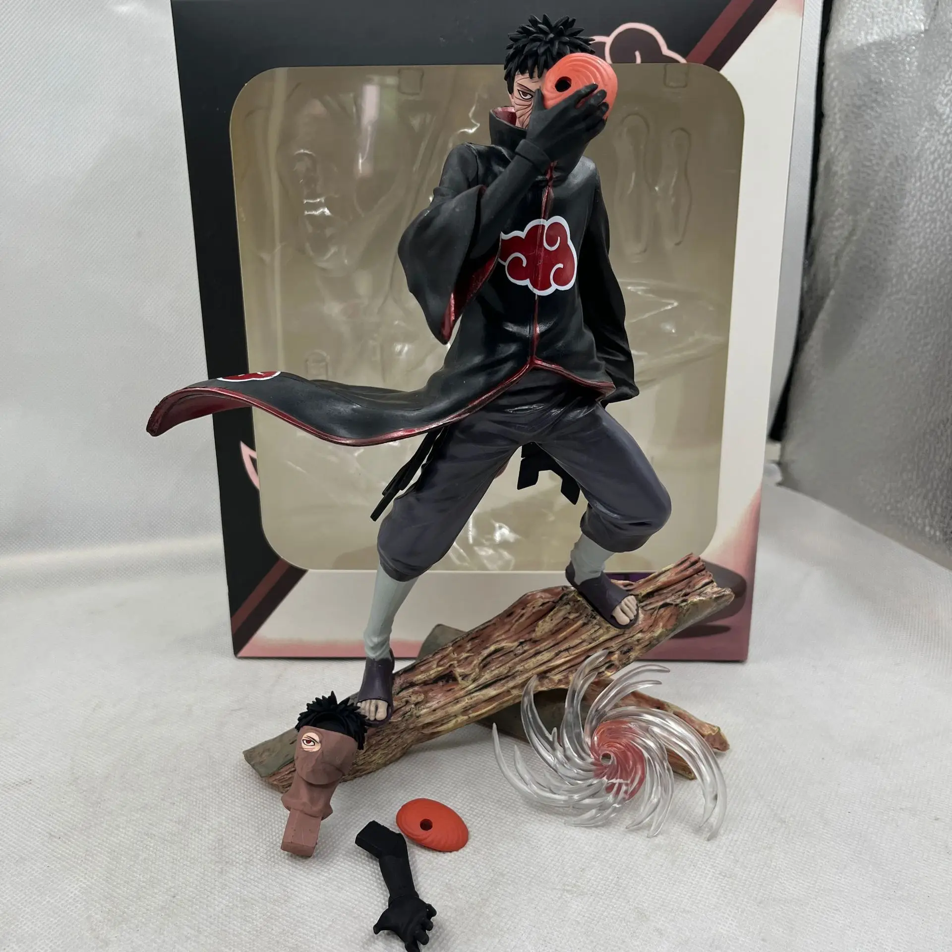 

26cm Naruto Anime Figure Obito Uchiha Tobi Head Changeable Action Figurine Pvc Statue Model Desktop Decoration Toy Gift For Kid