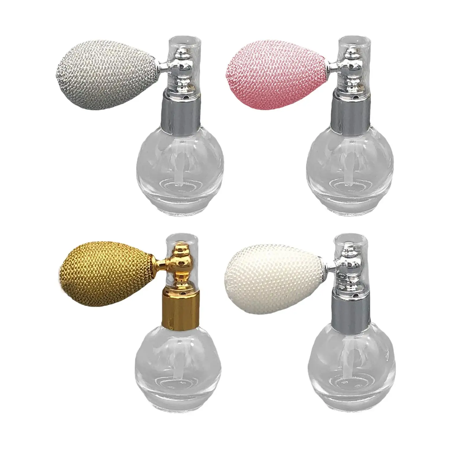 Spray de Perfume vacío recargable para mujeres y niñas, bolsillo transparente, salón de casa, diseño Vintage, Idea de regalo, antiobstrucción, 12ml