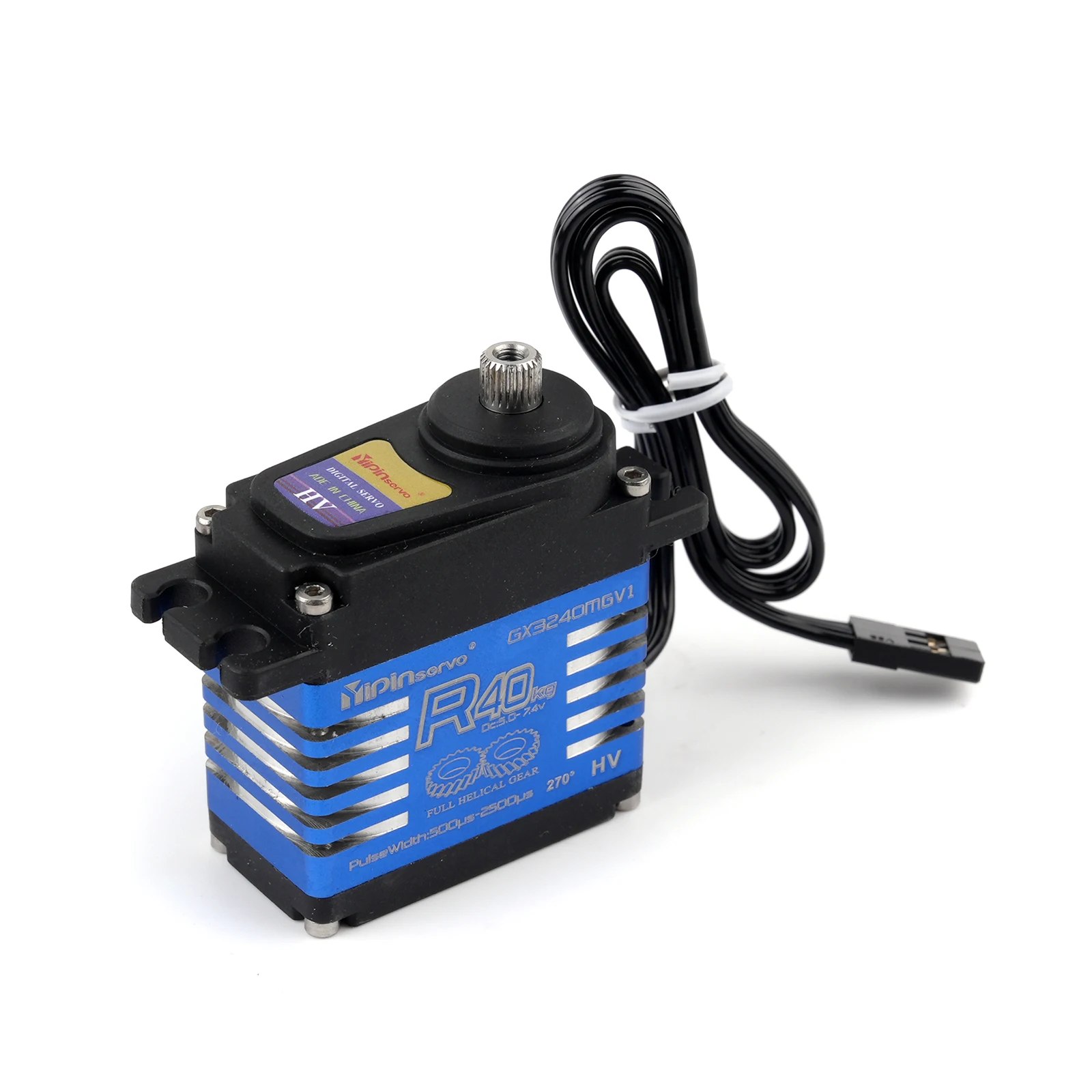 40KG Digital GX3240SMGV1 Servo 180/270/357/360 Degree Motor Servos Power Functions Parts For 1:8 1:10 Car RC Crawler Robot Toys