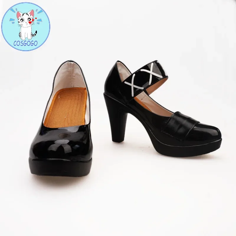 

Anime! Arknights Whisperain RHODES ISLAND Initial Cosplay shoes boots Halloween Party Women NEW High heels