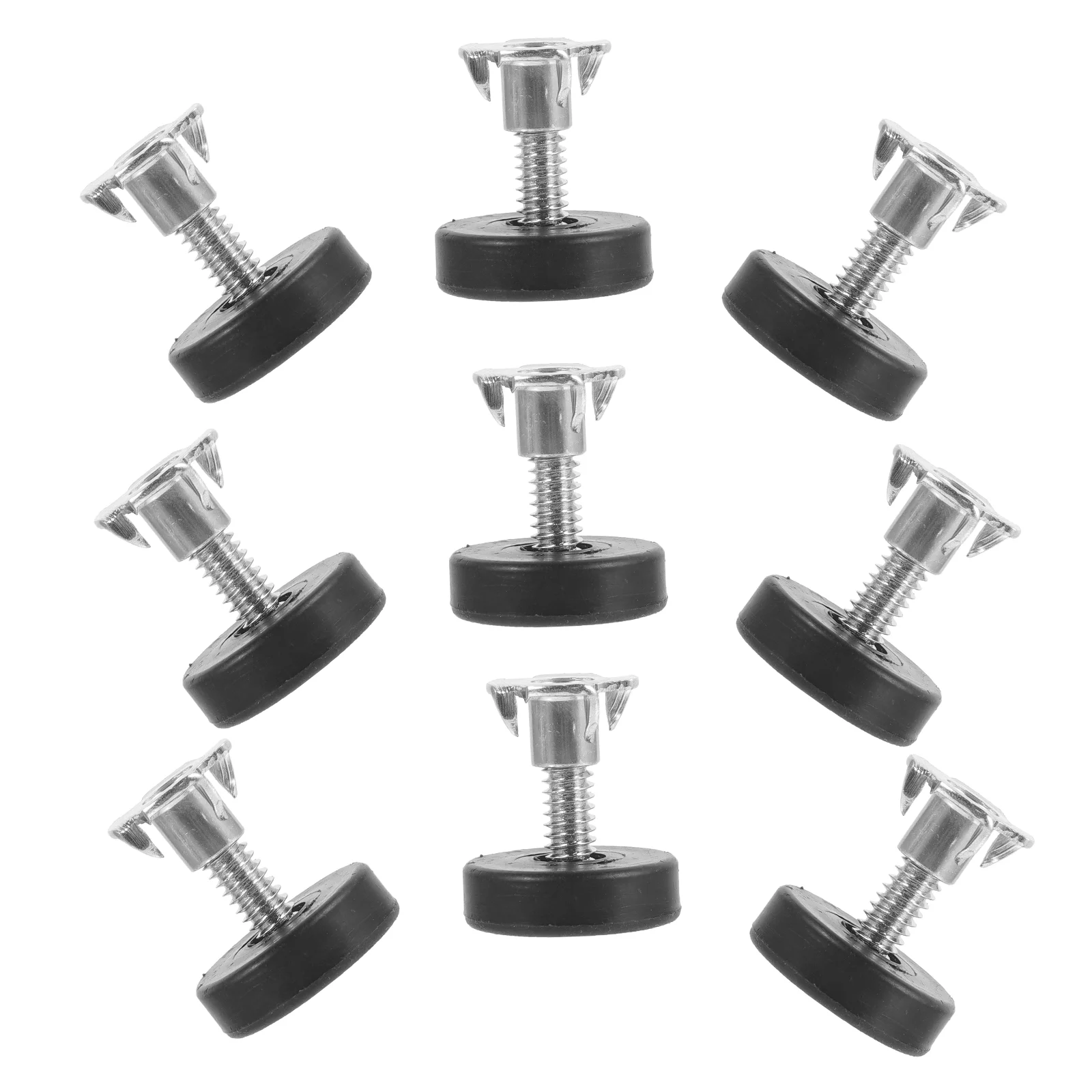 12 Pcs Adjustable Sofa Furniture Balance Feet with Square Nut Threaded Foot Pad Screw on Leveling Pads Leveler for Leg Levelers image 2