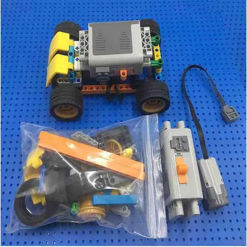 68pcs 5M-E Motor Technical Parts Power Functions Machinery Group Maker Kit Toy Robots AA Battery Box Motor STEAM 8881 8883 9686