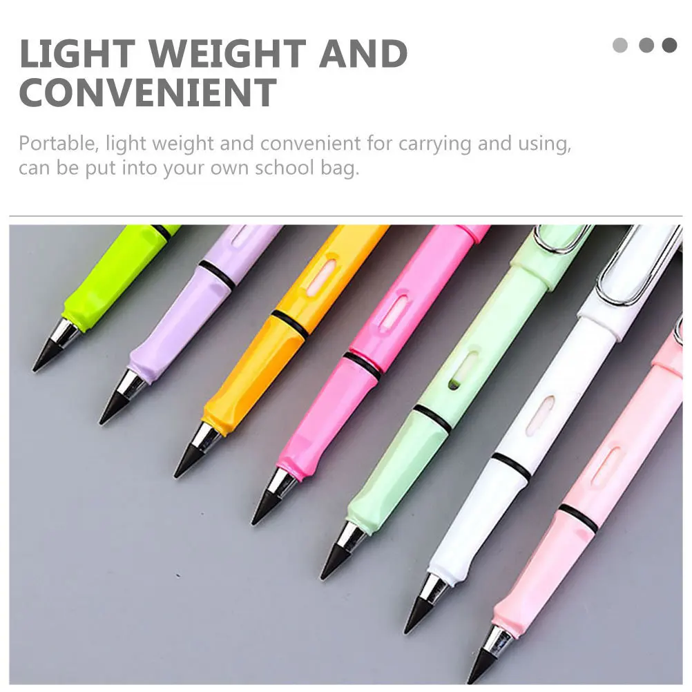 

25 шт., наконечники для карандашей, вечные бесчернильные стержни, сменные наконечники для студентов, портативные принадлежности для карандашей, письменные принадлежности