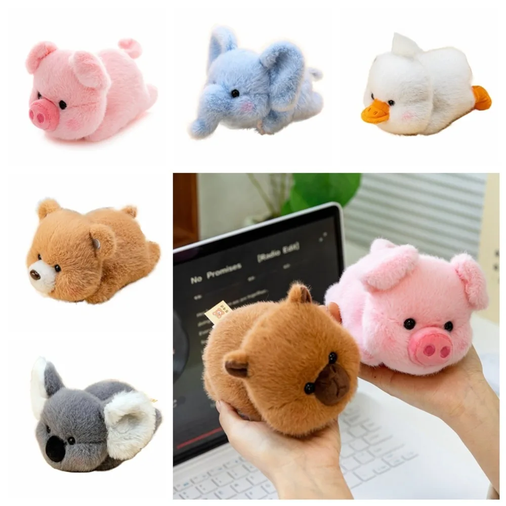 

Lying Flat Capybara Plush Toy Animal Pig Elephant Plush Doll Soft Cartoon Plush Bear Doll Festival Party Decor