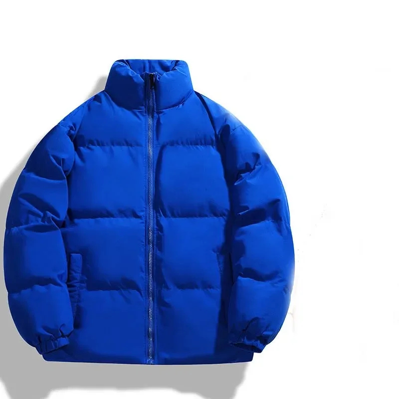 Winter Heren Warme Puffer Jassen Katoenen Gewatteerde Dikke Parka 'S Casual Gewatteerde Jas Mannelijke Losse Kraag Jassen Paar Outdoor Jas