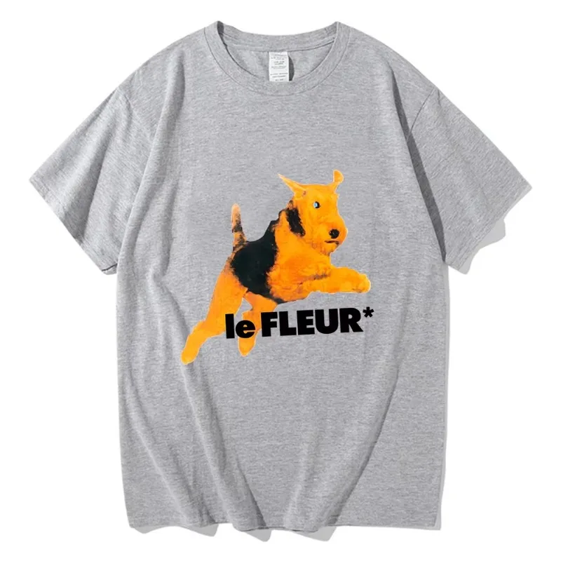 Mode LeFleur Hund T-shirts Grafik Druck Rundhals Casual Weiche T-shirt Hohe Qualität Baumwolle Ropa De Mujer Kleidung Frauen