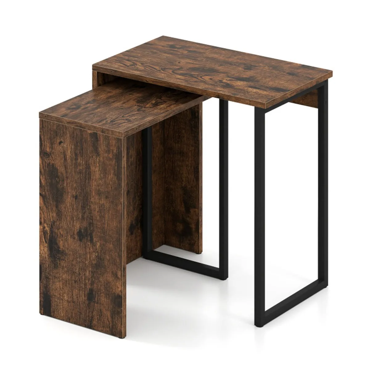 Café Tables2 in 1 Coffee Table and End Table Combo Space Saving Living Room Furniture Set