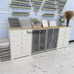 Nail Salon Display Cabinet Manicure   Floor Cabinet UV Polish Storage   Wall Cabinet Nail Polish Color Plate Manicure