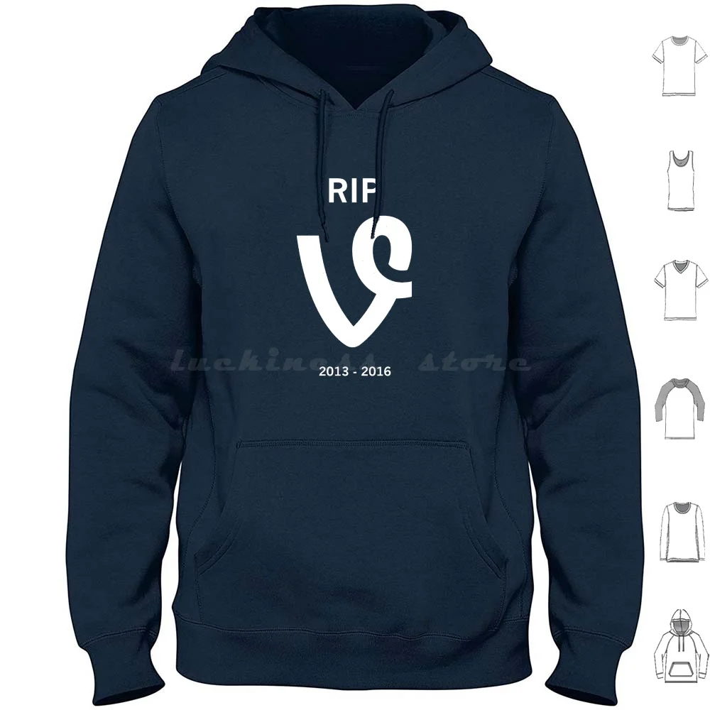 

Rip Vine V1 Hoodie Cotton Long Sleeve Vine Social Media Facebook Tumblr Instagram Thomas Sanders Green White Rip 2016