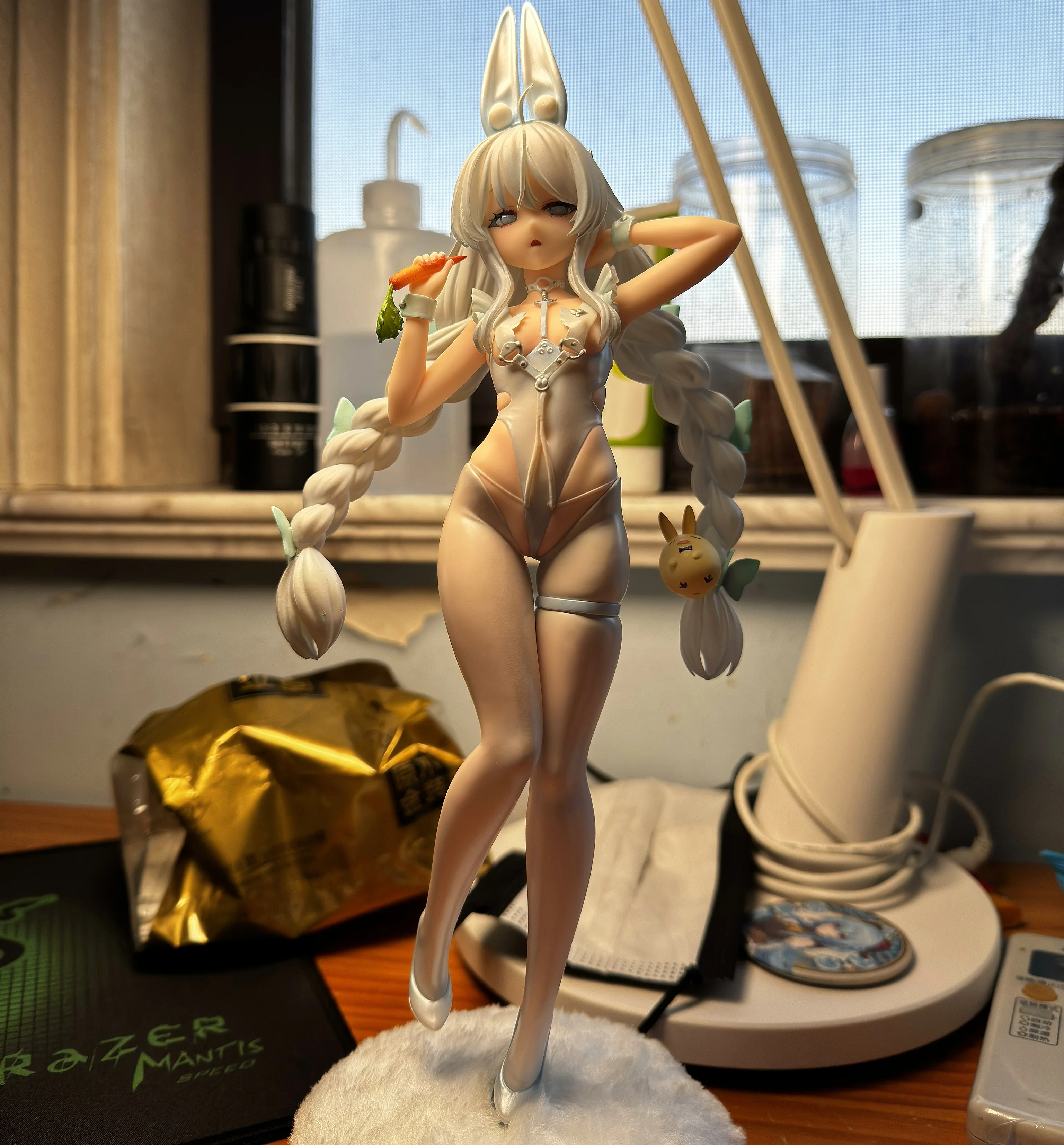 

Azur Lane Loli Vichya "Lazy Bunny" Figure - White Bunny Girl Standing Pose Statue