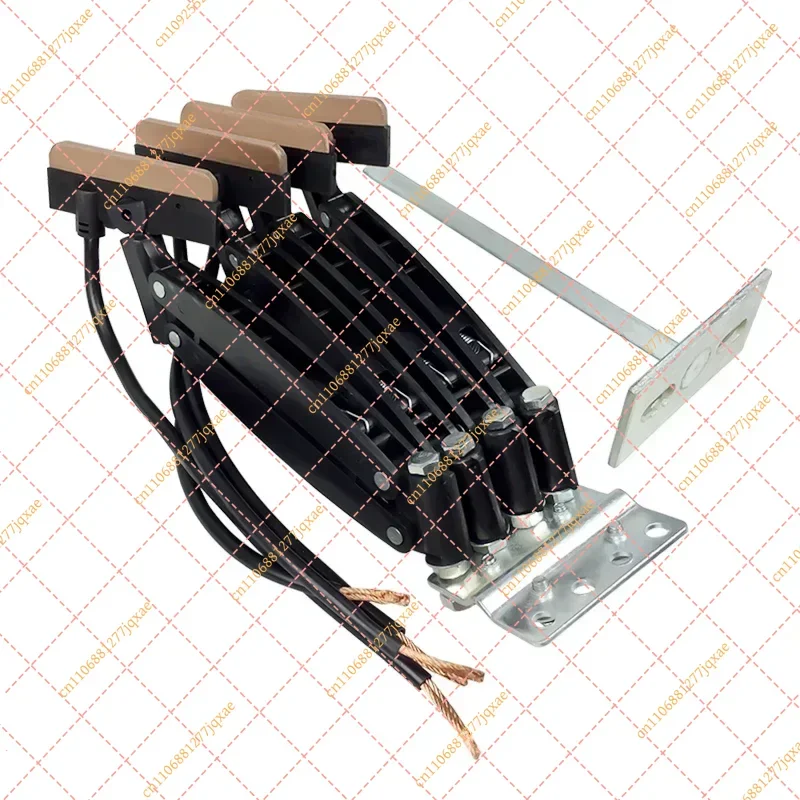3P/4P Carbon Brush for Seamless Trolley Line, 30A/60A/100A Crane Current Collector