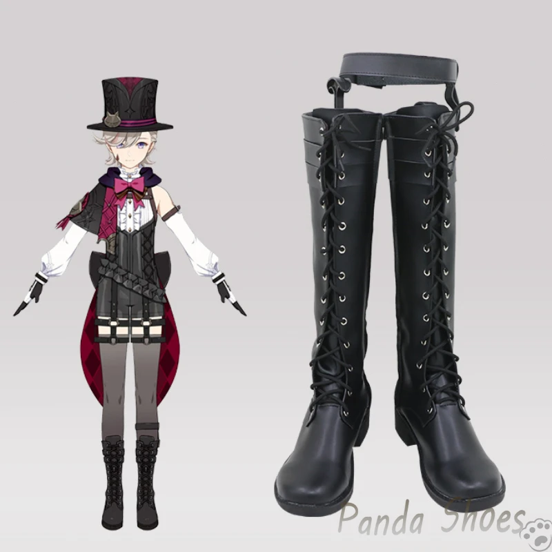 chaussures-de-cosplay-lyney-genshin-impact-bottes-longues-noires-pour-le-cosplay-du-personnage-lyney-accessoires-de-costume-pour-les-evenements-et-fetes-d'halloween