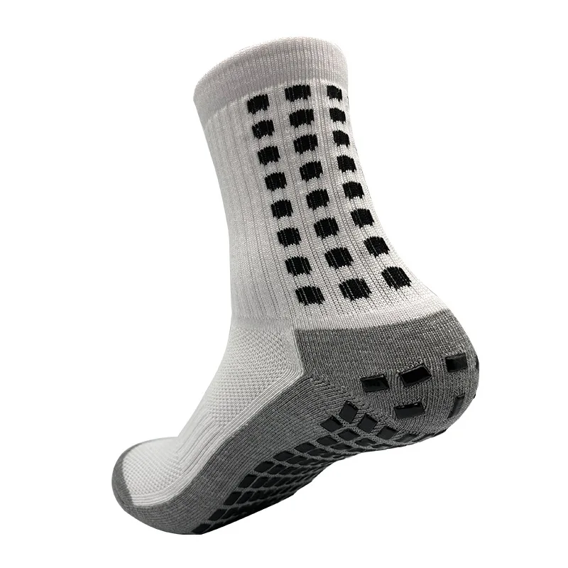 Calcetines de fútbol transpirables para Hombre y mujer, medias deportivas antideslizantes con agarre, para ciclismo, para jóvenes y adultos, 5 pares