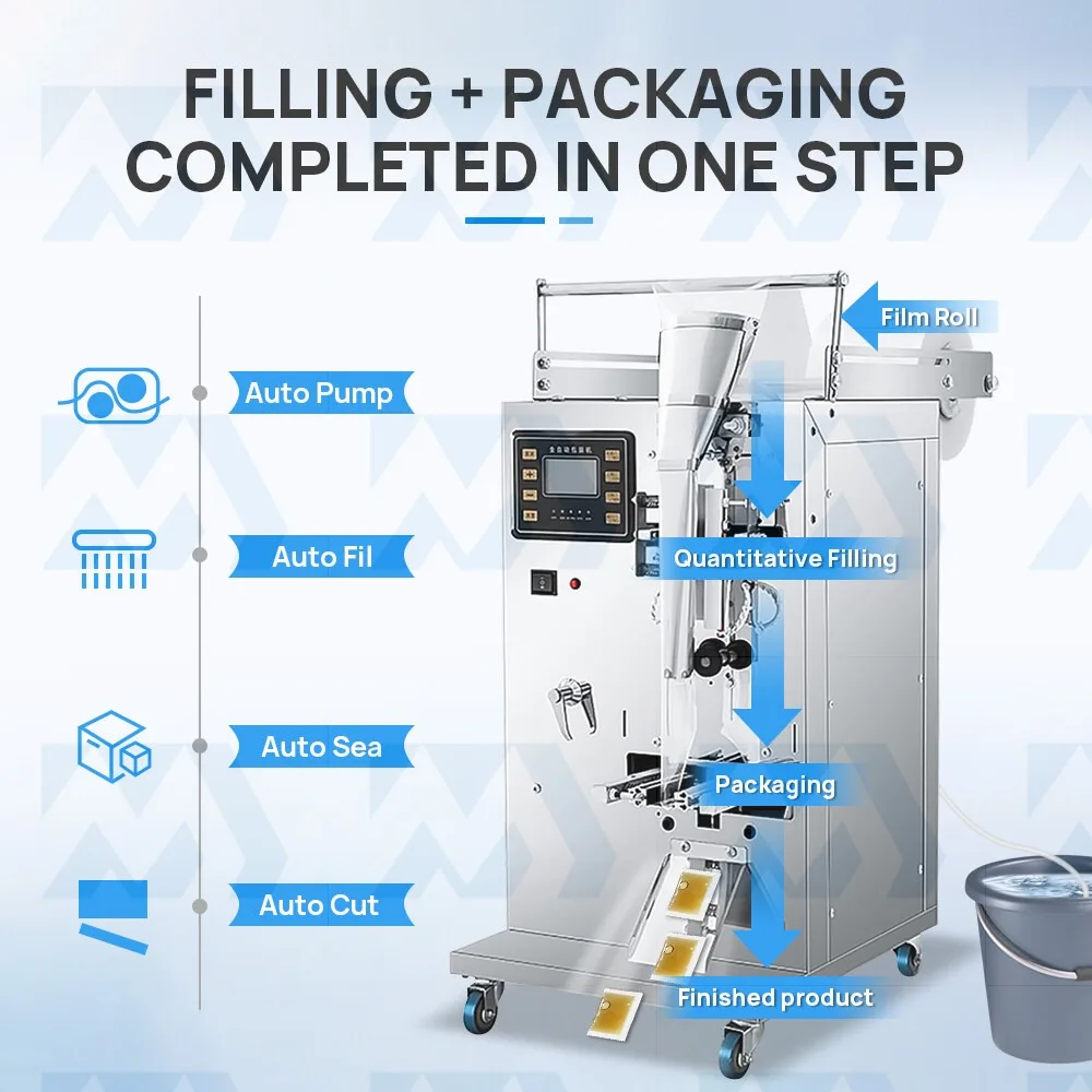 Машина для упаковки жидкостей Машина для обчистки количественного наполнения 50-150 мл