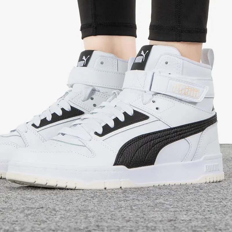 

Puma оригинальные новые мужские и женские высокие спортивные контрастные повседневные туфли в стиле ретро 385839-01