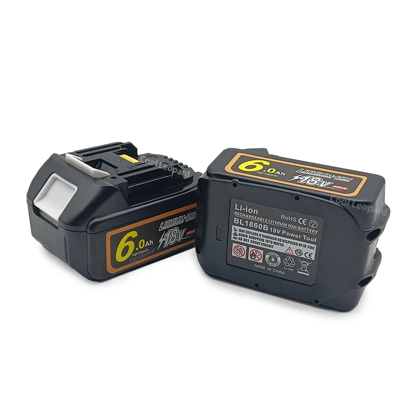 ใหม่ BL1860 18V 6.0Ah ชาร์จ Li-Ion แบตเตอรี่สำหรับ Makita 18V เครื่องมือ BL1860b BL1850b BL1840 LXT-400เปลี่ยนแบตเตอรี่