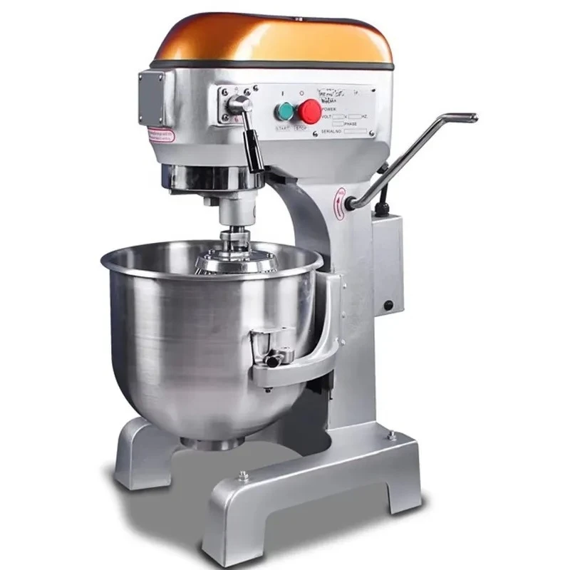 20L Electric Planetary Mixer with 3 Speed Levels and Emergency Stop Button for Professional Bakeries