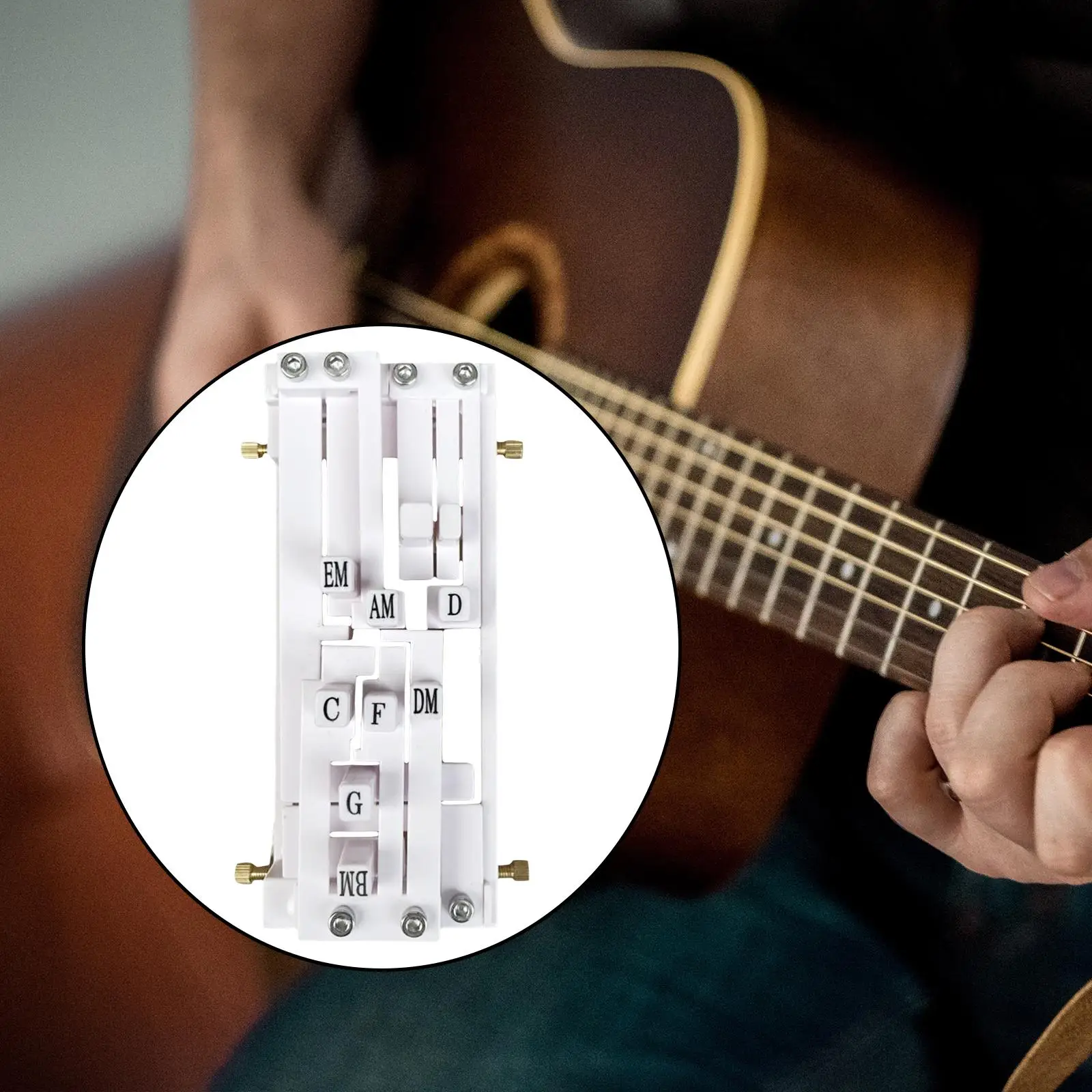 Guitar Aid Chords Portable Guitar Learning Aid Tool Teaching Practice Aid Practical for Family Beginners Acoustic Guitar Friends