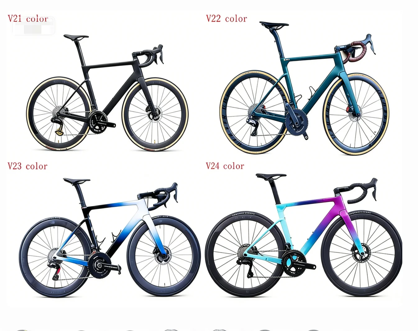 

2026 top sale full carbon bike frame ud glossy T1100 vam 2 style disc cycling carbon frame+handlebar 49 52 54 56 58cm in stock