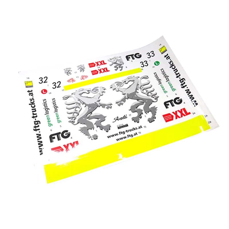 

Painting Pre-cut FTG Self-adhesive Sticker for 1/14 Tamiya RC Truck Scania Mercedes Benz ACTROS Diy Parts